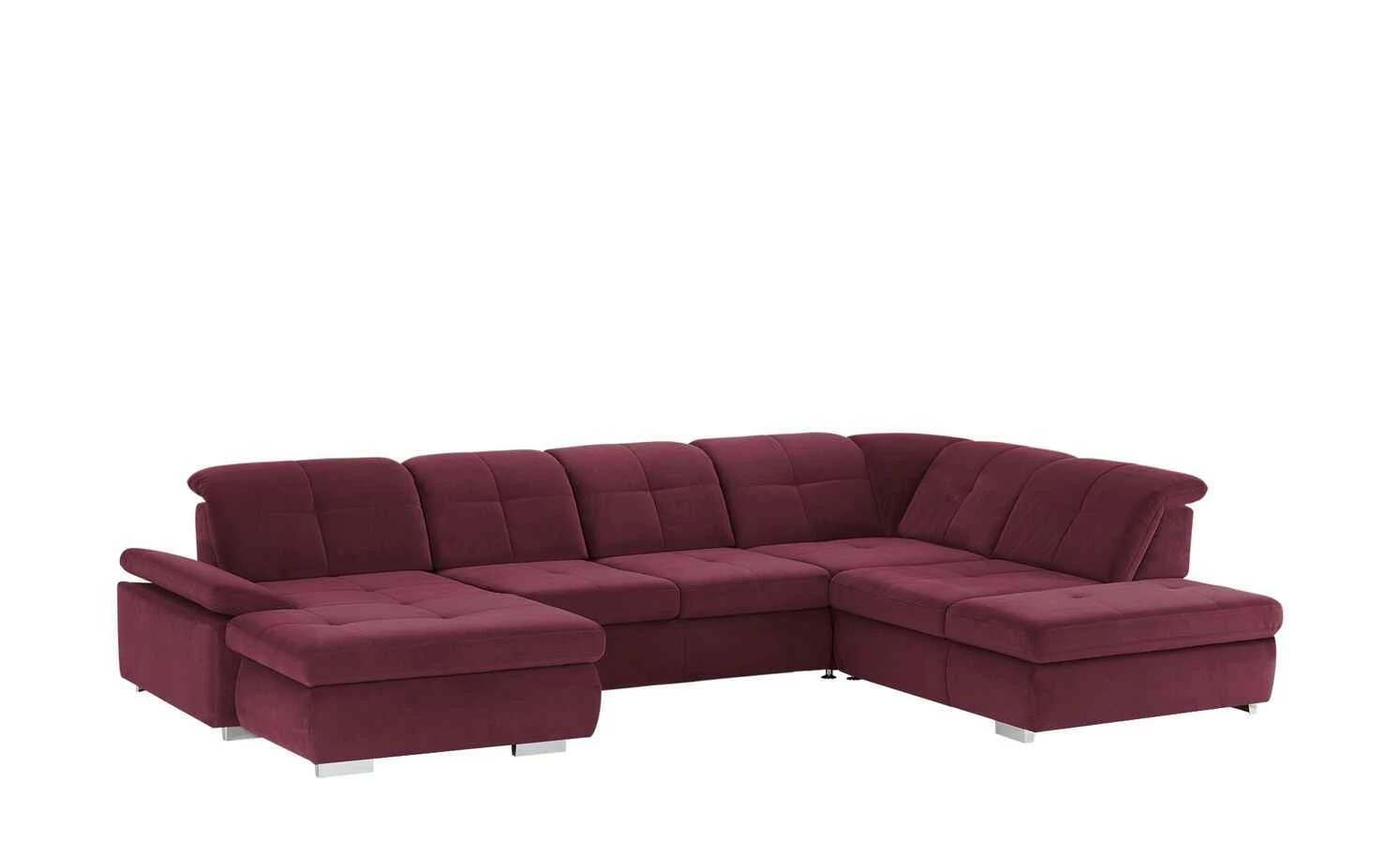 Lounge Collection Wohnlandschaft Mikrofaser Affair | Beere (Bordeaux) rechts Grundfunktion 5 Lounge Collection Wohnlandschaft Mikrofaser Affair | Beere (Bordeaux) rechts Grundfunktion – Bild 3