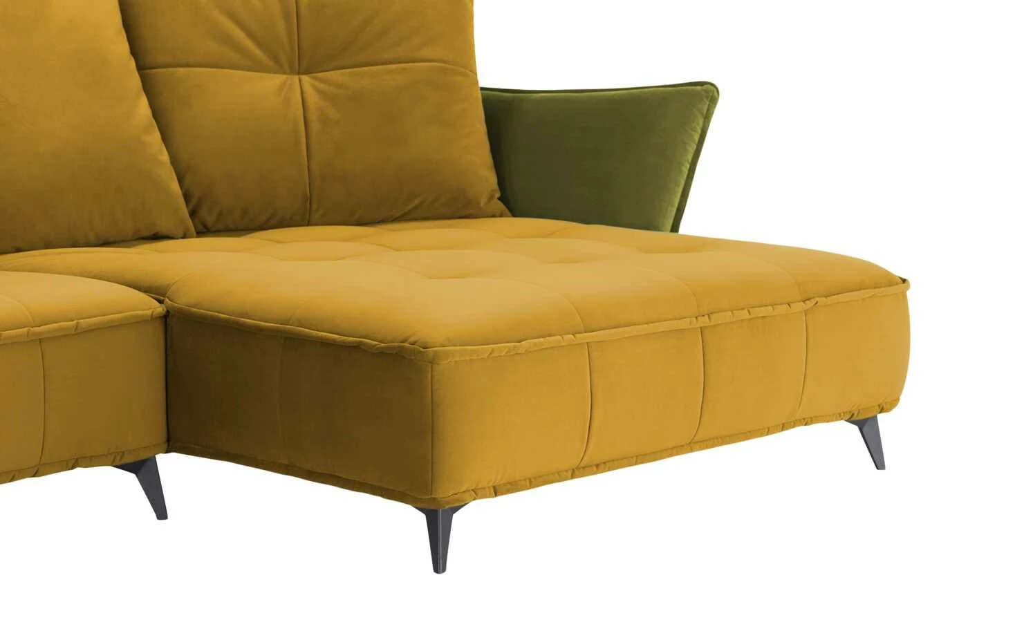 Ecksofa Crease | Currygelb / Kiwigrün rechts 10 Ecksofa Crease | Currygelb / Kiwigrün rechts – Bild 8