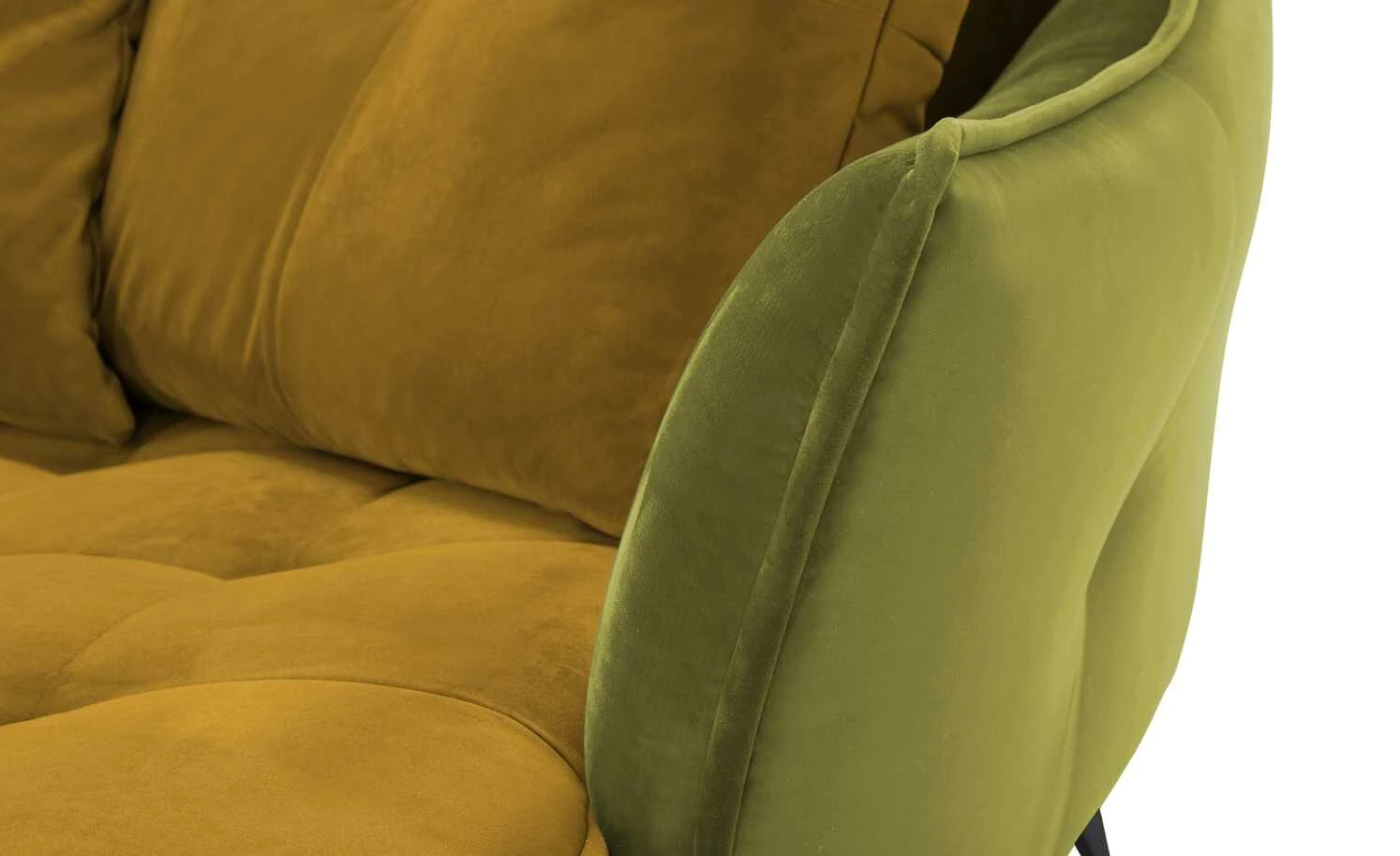 Ecksofa Crease | Currygelb / Kiwigrün rechts 11 Ecksofa Crease | Currygelb / Kiwigrün rechts – Bild 9