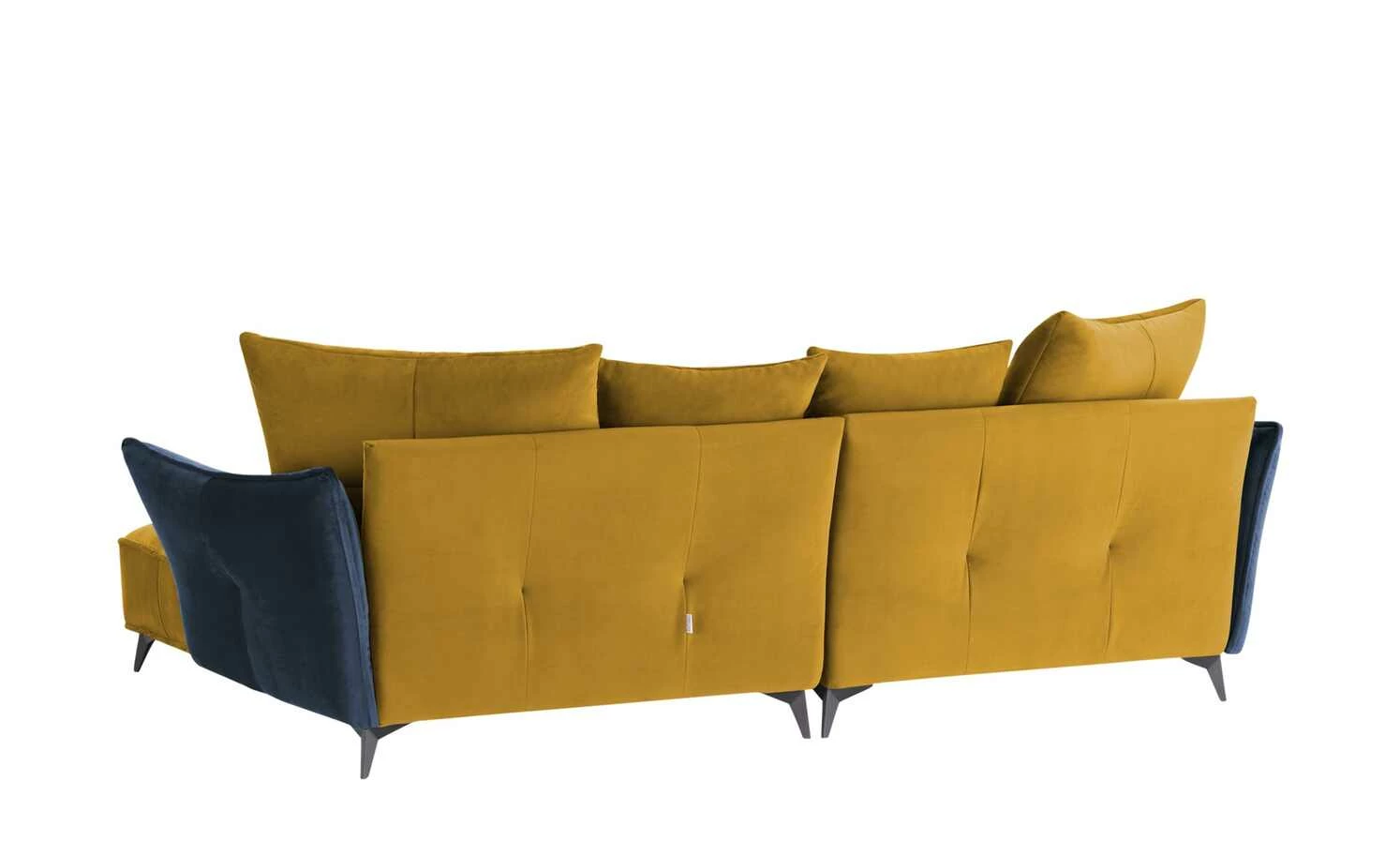Ecksofa Crease | Currygelb / Blau rechts 9 Ecksofa Crease | Currygelb / Blau rechts – Bild 7