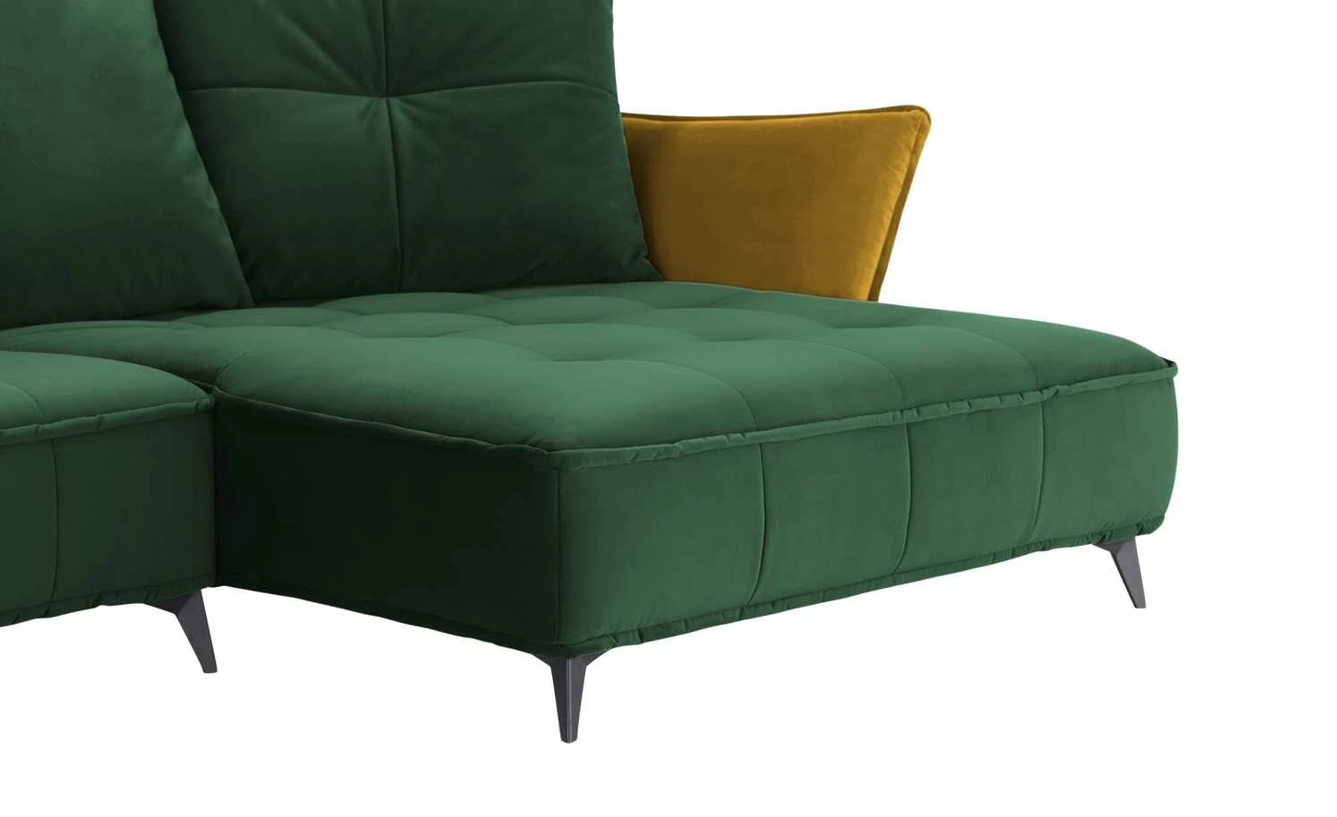 Ecksofa Crease | Moosgrün / Currygelb rechts 10 Ecksofa Crease | Moosgrün / Currygelb rechts – Bild 8