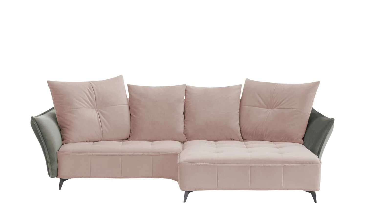 Ecksofa Crease | Rose / Grau rechts 3 Ecksofa Crease | Rose / Grau rechts