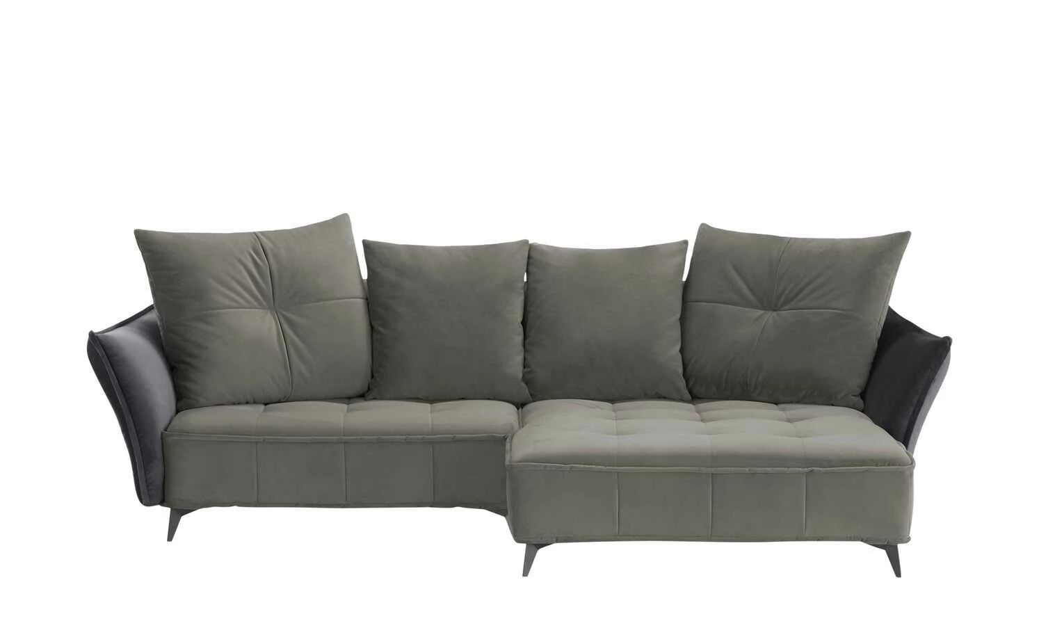 Ecksofa Crease | Grau / Anthrazit rechts 3 Ecksofa Crease | Grau / Anthrazit rechts