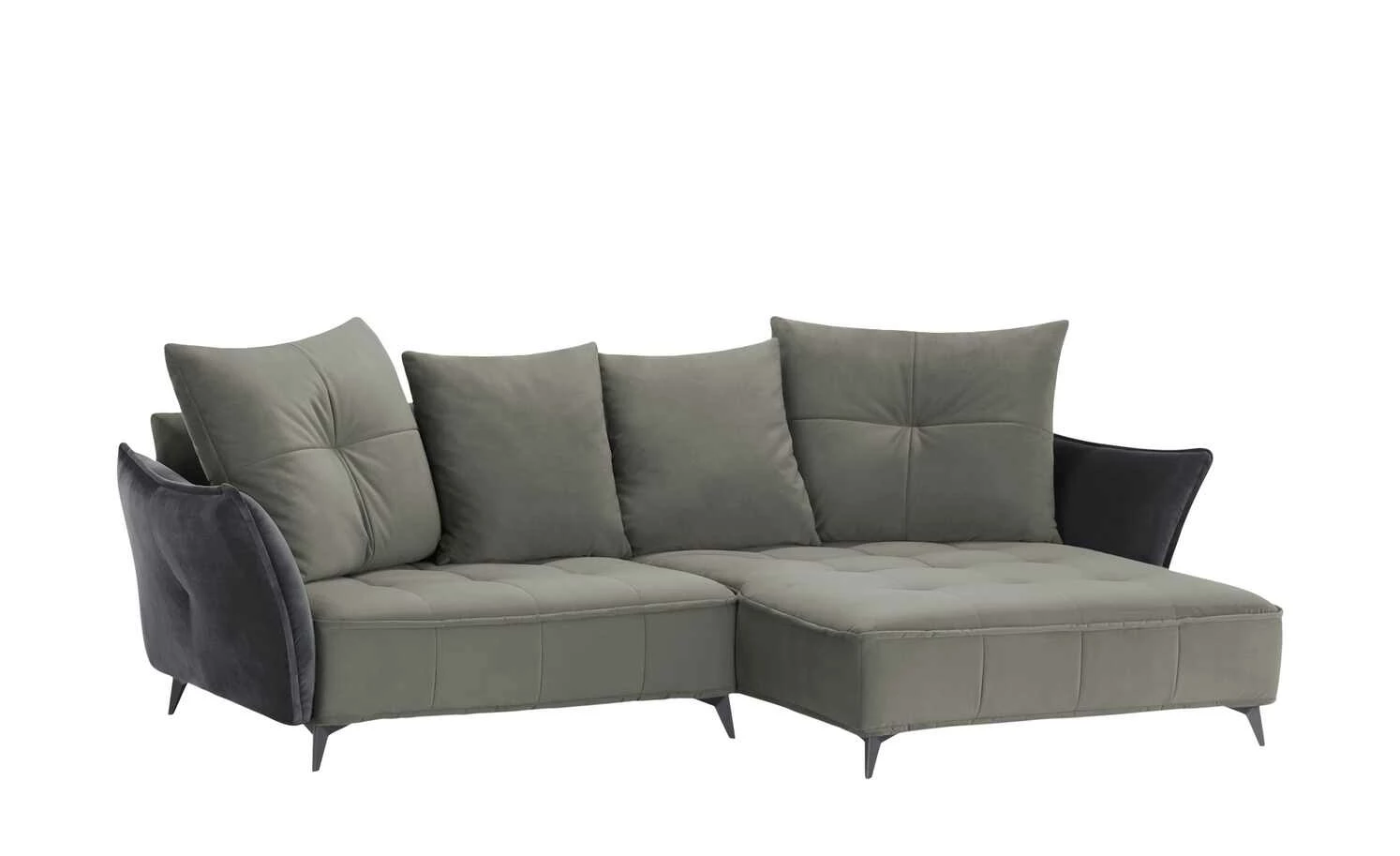 Ecksofa Crease | Grau / Anthrazit rechts 12 Ecksofa Crease | Grau / Anthrazit rechts – Bild 10