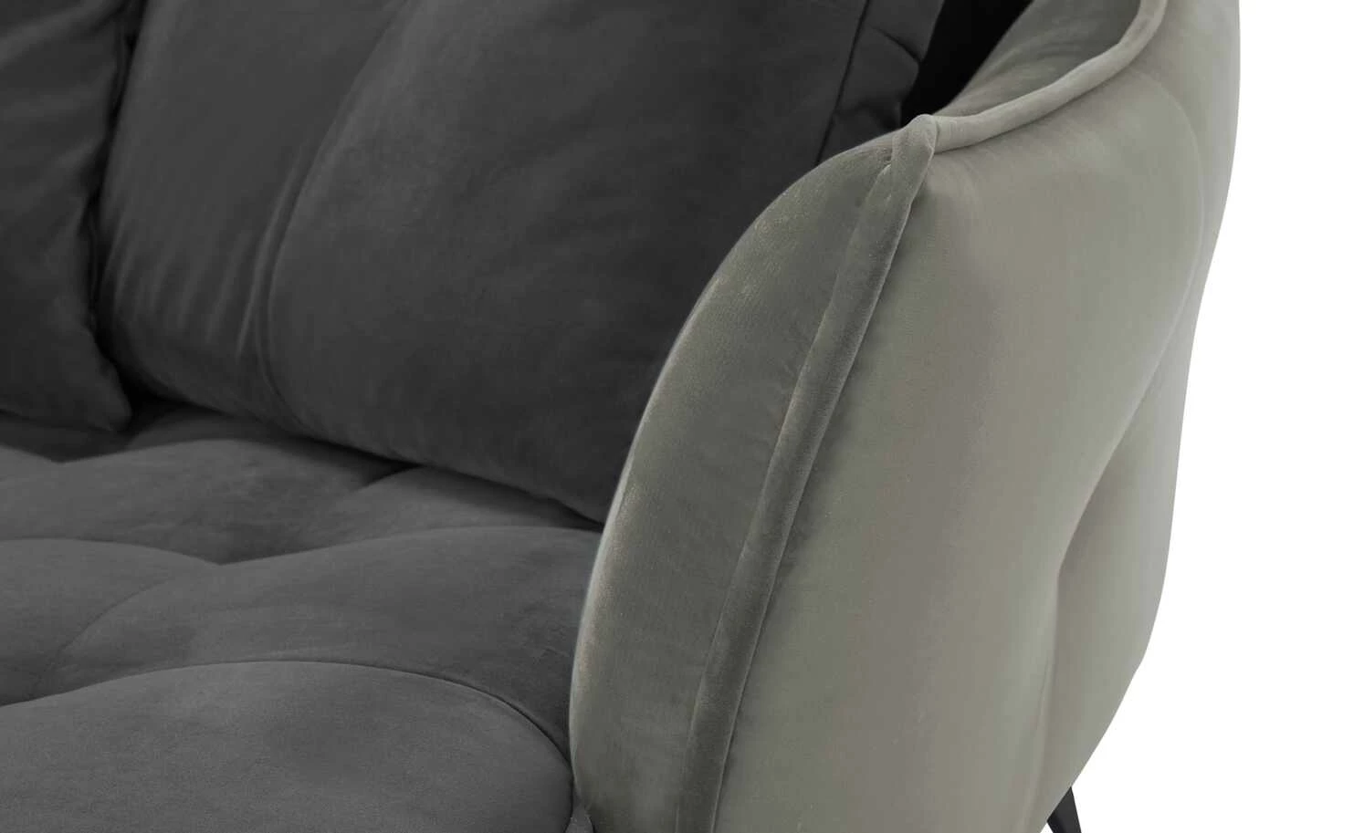 Ecksofa Crease | Anthrazit / Grau rechts 7 Ecksofa Crease | Anthrazit / Grau rechts – Bild 5