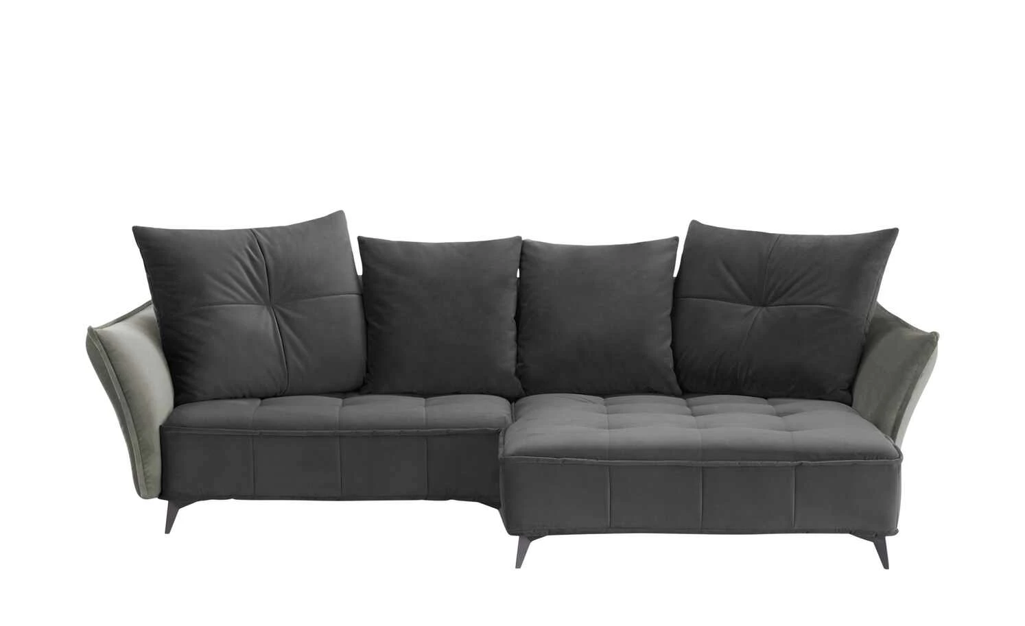 Ecksofa Crease | Anthrazit / Grau rechts 3 Ecksofa Crease | Anthrazit / Grau rechts