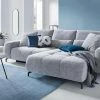 bobb Ecksofa mit Boxspringpolsterung Filis de Luxe | AquaClean-Webstoff (Pascha) Melange (Grau) rechts Schwarz -Sofas Verkaufsladen 27405076 3 202111022239