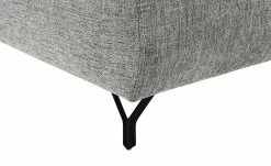 bobb Ecksofa mit Boxspringpolsterung Filis de Luxe | AquaClean-Webstoff (Pascha) Melange (Grau) links Schwarz -Sofas Verkaufsladen 27405175 12 202103090031