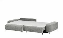 bobb Ecksofa mit Boxspringpolsterung Filis de Luxe | AquaClean-Webstoff (Pascha) Melange (Grau) links Schwarz -Sofas Verkaufsladen 27405175 15 202103090031