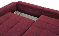 bobb Ecksofa mit Boxspringpolsterung Filis de Luxe | AquaClean-Webstoff (Pascha) Rot rechts Schwarz -Sofas Verkaufsladen 27405181 4 202103082233