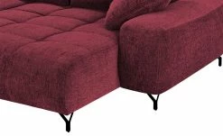 bobb Ecksofa mit Boxspringpolsterung Filis de Luxe | AquaClean-Webstoff (Pascha) Rot rechts Schwarz -Sofas Verkaufsladen 27405181 8 202103082233