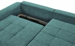 bobb Ecksofa mit Boxspringpolsterung Filis de Luxe | AquaClean-Webstoff (Pascha) Petrol rechts Schwarz -Sofas Verkaufsladen 27405185 10 202103082233