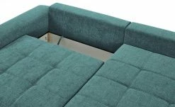 bobb Ecksofa mit Boxspringpolsterung Filis de Luxe | AquaClean-Webstoff (Pascha) Petrol rechts Schwarz -Sofas Verkaufsladen 27405185 11 202103082233