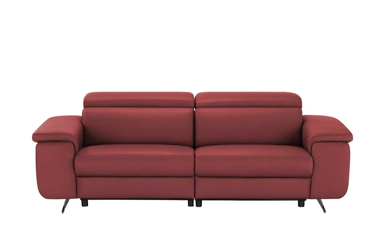 Gray & Jones Ledersofa Black Coast Two | Rot 3 Gray & Jones Ledersofa Black Coast Two | Rot