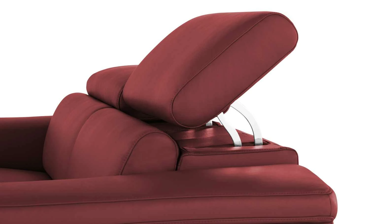 Gray & Jones Ledersofa Black Coast Two | Rot 10 Gray & Jones Ledersofa Black Coast Two | Rot – Bild 8