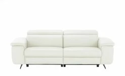 Gray & Jones Ledersofa Black Coast Two | Weiß