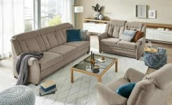 Polstermöbel Oelsa Einzelsofa Andorra | Taupe (Hellbraun)