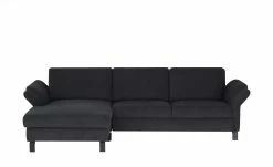 medium Ecksofa Medium | Schwarz links Grundfunktion