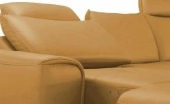 Wohnwert Ecksofa Leder Kalea | Kurkuma (Gelb-Braun) links Erweiterte Funktion -Sofas Verkaufsladen 27406183 10 202108121318