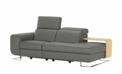 JOOP! Ledersofa 8151 | Zinn (Dunkelgrau) links, links -Sofas Verkaufsladen 27406875 13 202104222233