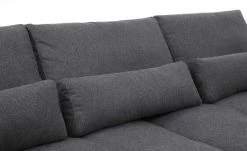 bobb Ecksofa mit Boxspringpolsterung Filis de Luxe | Webstoff (Nachhaltig) Stone (Grau) rechts Schwarz -Sofas Verkaufsladen 27408493 12 202203231234