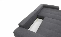 bobb Ecksofa mit Boxspringpolsterung Filis de Luxe | Webstoff (Nachhaltig) Stone (Grau) rechts Schwarz -Sofas Verkaufsladen 27408493 9 202203231234