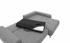bobb Ecksofa mit Boxspringpolsterung Filis de Luxe | Webstoff (Nachhaltig) Arctic Grey (Grau) rechts Schwarz -Sofas Verkaufsladen 27408495 5 202203231234