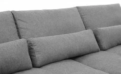 bobb Ecksofa mit Boxspringpolsterung Filis de Luxe | Webstoff (Nachhaltig) Arctic Grey (Grau) rechts Schwarz -Sofas Verkaufsladen 27408495 9 202203231234