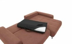 bobb Ecksofa mit Boxspringpolsterung Filis de Luxe | Webstoff (Nachhaltig) Coral (Kupfer) rechts Schwarz -Sofas Verkaufsladen 27408497 1 202203231234