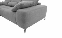 bobb Ecksofa mit Boxspringpolsterung Filis de Luxe | Webstoff (Nachhaltig) Hellgrau links Schwarz -Sofas Verkaufsladen 27408513 10 202203231234