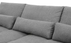bobb Ecksofa mit Boxspringpolsterung Filis de Luxe | Webstoff (Nachhaltig) Hellgrau links Schwarz -Sofas Verkaufsladen 27408513 12 202203231234