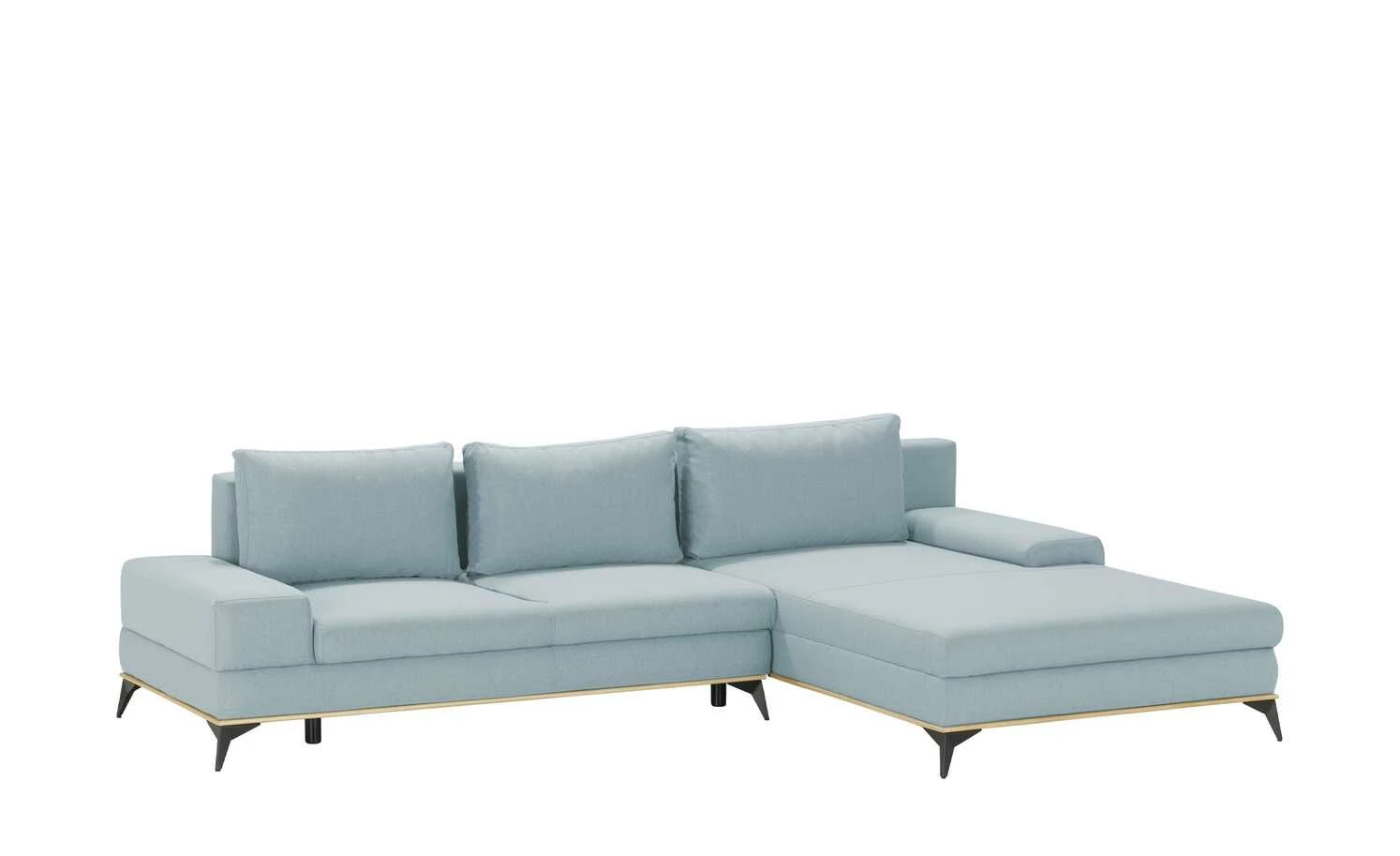 switch Ecksofa Manila | Hellblau meliert (Blau-Weiß) rechts ohne 12 switch Ecksofa Manila | Hellblau meliert (Blau-Weiß) rechts ohne – Bild 10