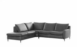Wohnwert Ecksofa Leder Yola | Anthrazit (Dunkelgrau) links ohne -Sofas Verkaufsladen 28400012 9 202108172241