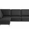 medium Ecksofa Medium Plus | Black (Schwarz) links ohne