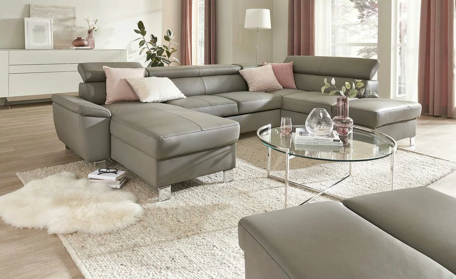 uno Wohnlandschaft Avola | Schlamm (Braun-Grau) rechts Erweiterte Funktion 3 uno Wohnlandschaft Avola | Schlamm (Braun-Grau) rechts Erweiterte Funktion