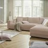 VIVA Cord-Ecksofa Sila | Taupe (Hellbraun) rechts