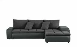 switch Ecksofa mit 2 Sitzhocker Riva | Schwarz rechts ohne