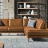 Ravensberger Werkstätten Ecksofa Leder Domino | Cognac (Rot-Braun) rechts -Sofas Verkaufsladen 28402877 9 202109091234