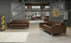 Ravensberger Werkstätten Ledersofa Domino | Chocolate (Dunkelbraun) 181|cm