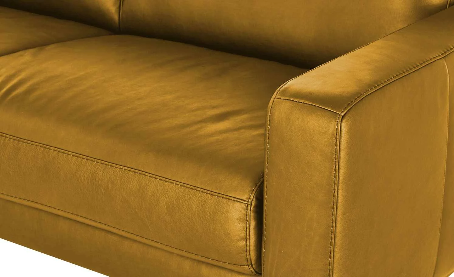 Ravensberger Werkstätten Ledersofa Domino | Kurkuma (Gelb) 181|cm 7 Ravensberger Werkstätten Ledersofa Domino | Kurkuma (Gelb) 181|cm – Bild 5