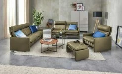 erpo just relax Ledersofa JR 290 Trento | Loden (Olivgrün) 2