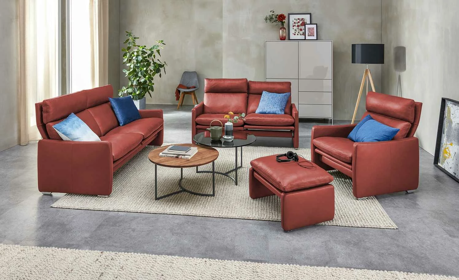 erpo just relax Ledersofa JR 290 Trento | Toscana (Rot) 2 3 erpo just relax Ledersofa JR 290 Trento | Toscana (Rot) 2