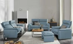 erpo just relax Ledersofa JR960 Bari | Iceblue (Petrol) 2