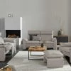erpo just relax Ledersofa JR960 Bari | Kiesel (Hellgrau) 2 -Sofas Verkaufsladen 28403201 8 202109012233