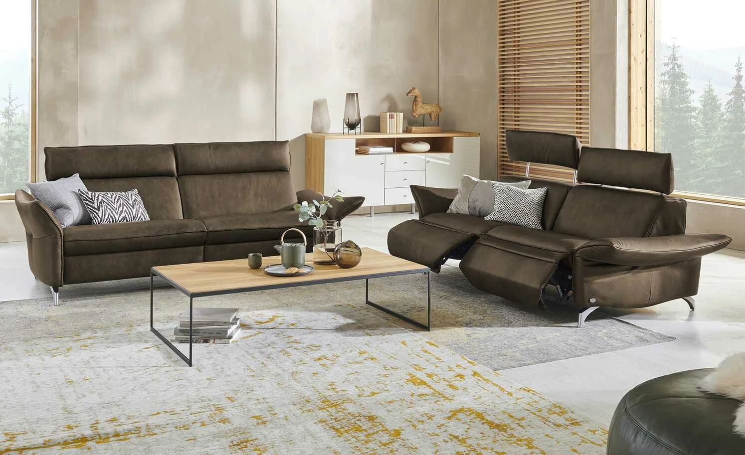 himolla Ledersofa 1926 | Forest (Braun) Grundfunktion 3 himolla Ledersofa 1926 | Forest (Braun) Grundfunktion