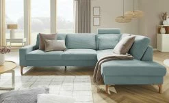 VIVA Cord-Sofa Capa | Light Blue (Hellblau) rechts