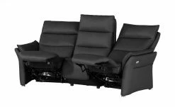 Wohnwert Trapezsofa aus Leder Corvina | Black (Schwarz) -Sofas Verkaufsladen 28404535 3 202110012237