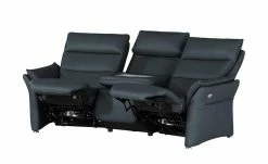 Wohnwert Trapezsofa aus Leder Corvina | Nightblue (Dunkelblau) -Sofas Verkaufsladen 28404536 4 202110012237