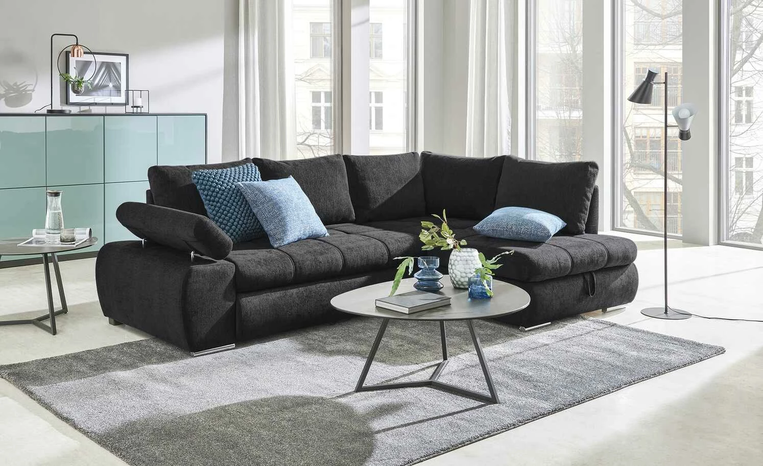 switch Ecksofa Sky | Schwarz rechts Erweiterte Funktion 3 switch Ecksofa Sky | Schwarz rechts Erweiterte Funktion