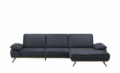 meinSofa Ecksofa Fiona | Nightblue (Dunkelblau) rechts ohne